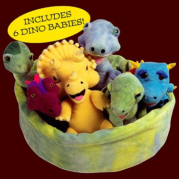 Stuffed Plush Basby Dinos in a Nest