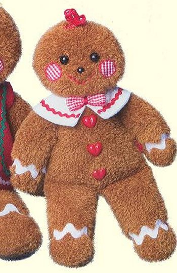 gingerbread man stuffed animal