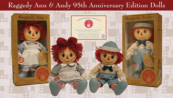 Raggedy Ann & Andy 95th Anniversary Edition Dolls