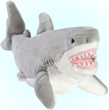stuffed animal great white shark